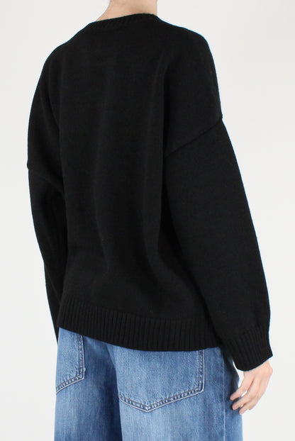Maglione Over Scritta "Merry Christmas"