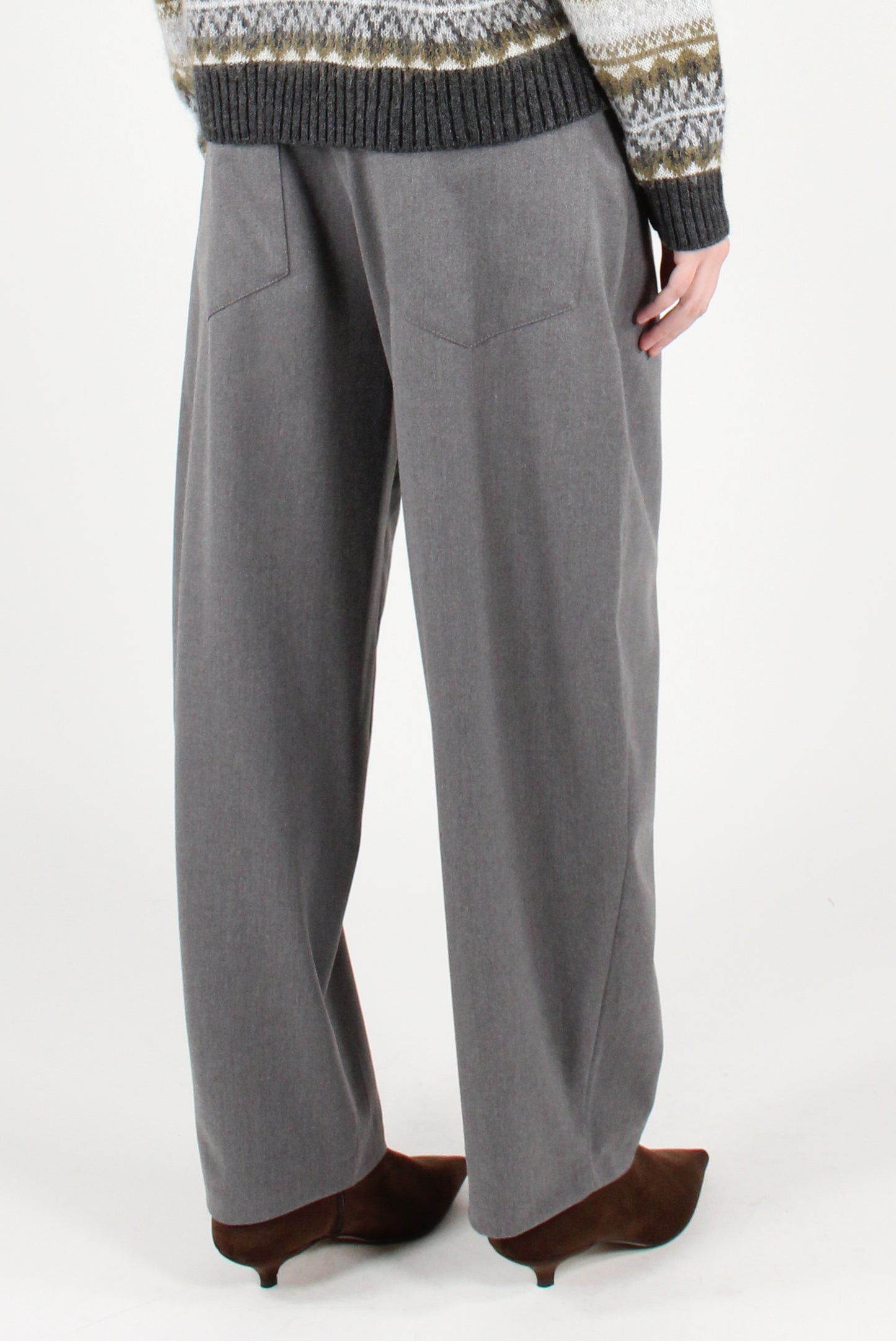 Semi Balloon Pants in Viscose Blend