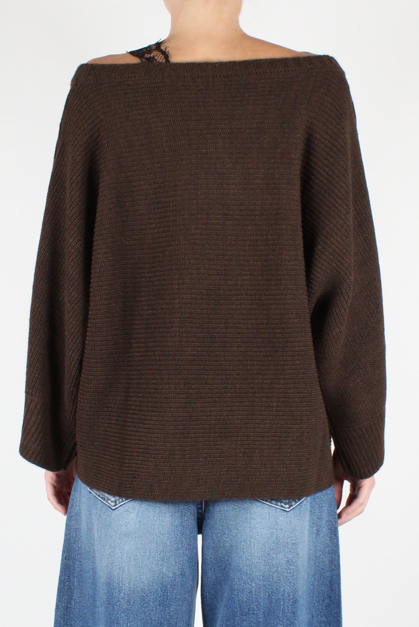 Oversized Boat Neck Sweater