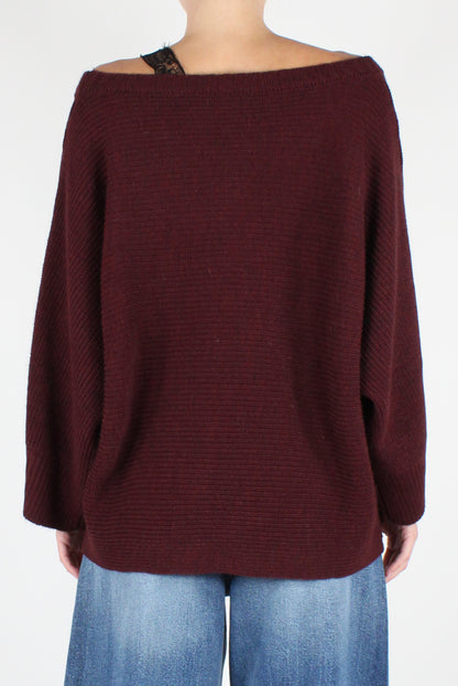 Oversized Boat Neck Sweater