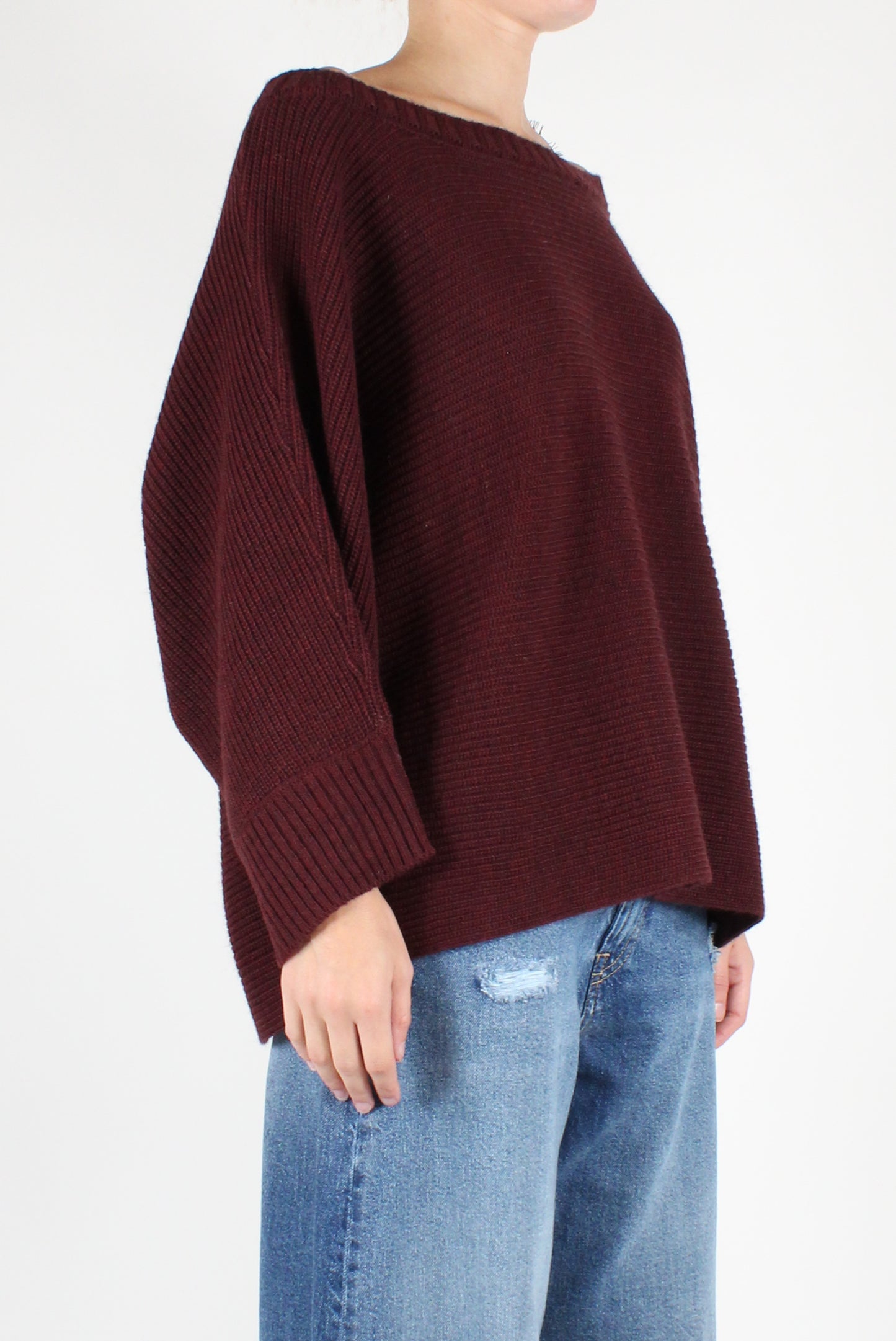 Oversized Boat Neck Sweater