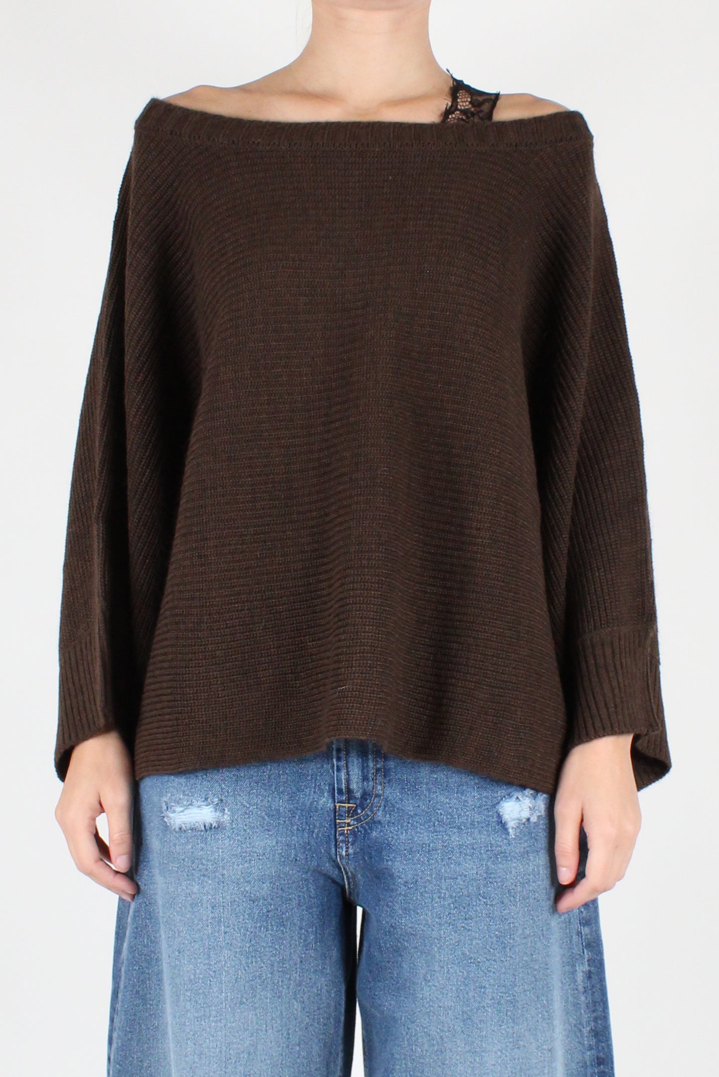 Oversized Boat Neck Sweater