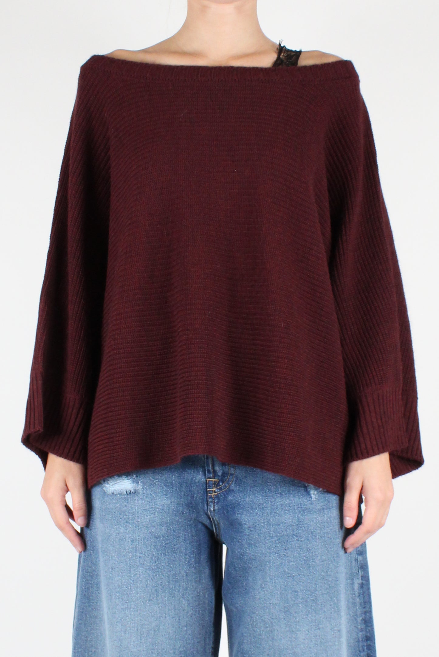 Oversized Boat Neck Sweater