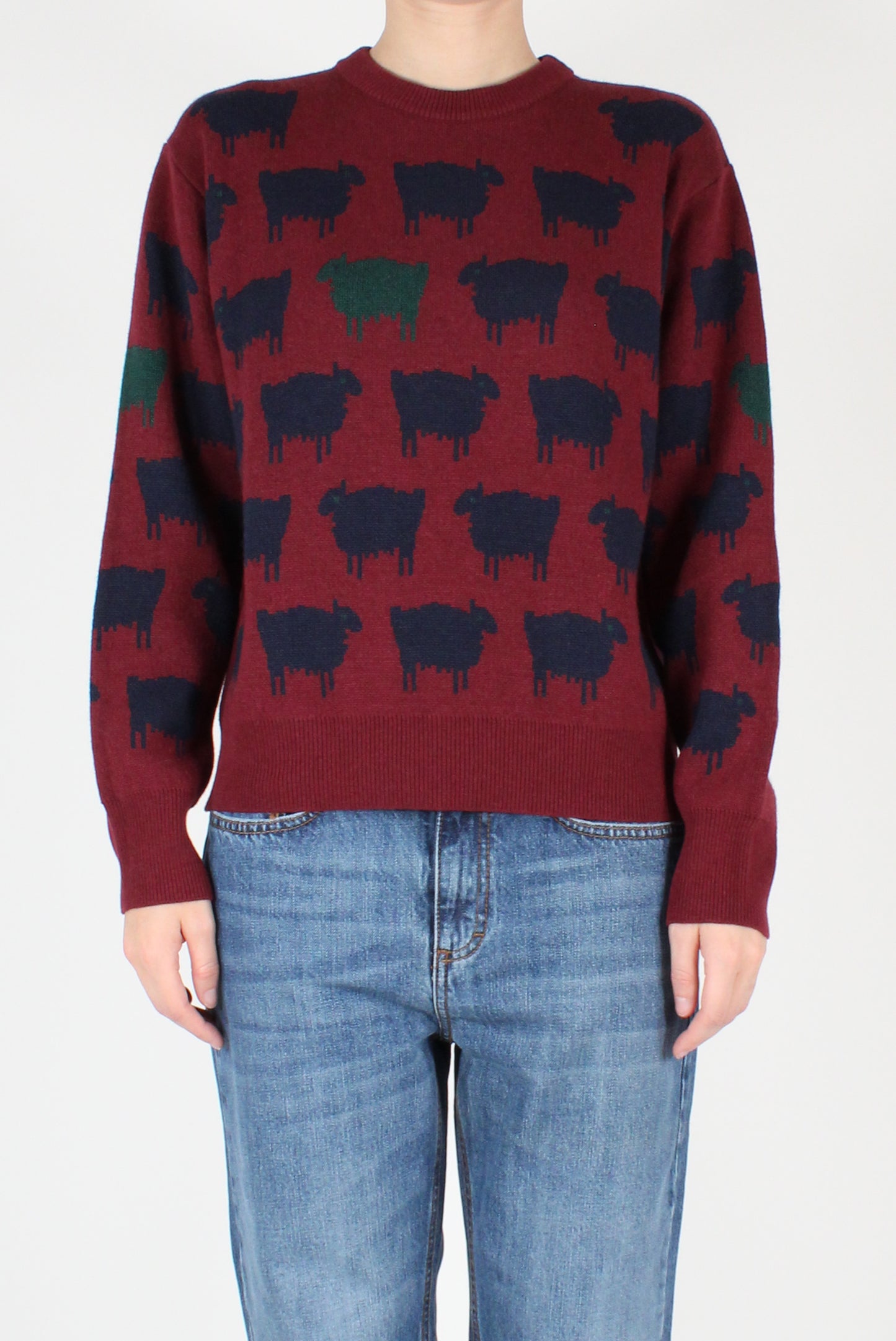 Maglione Girocollo con Pecore