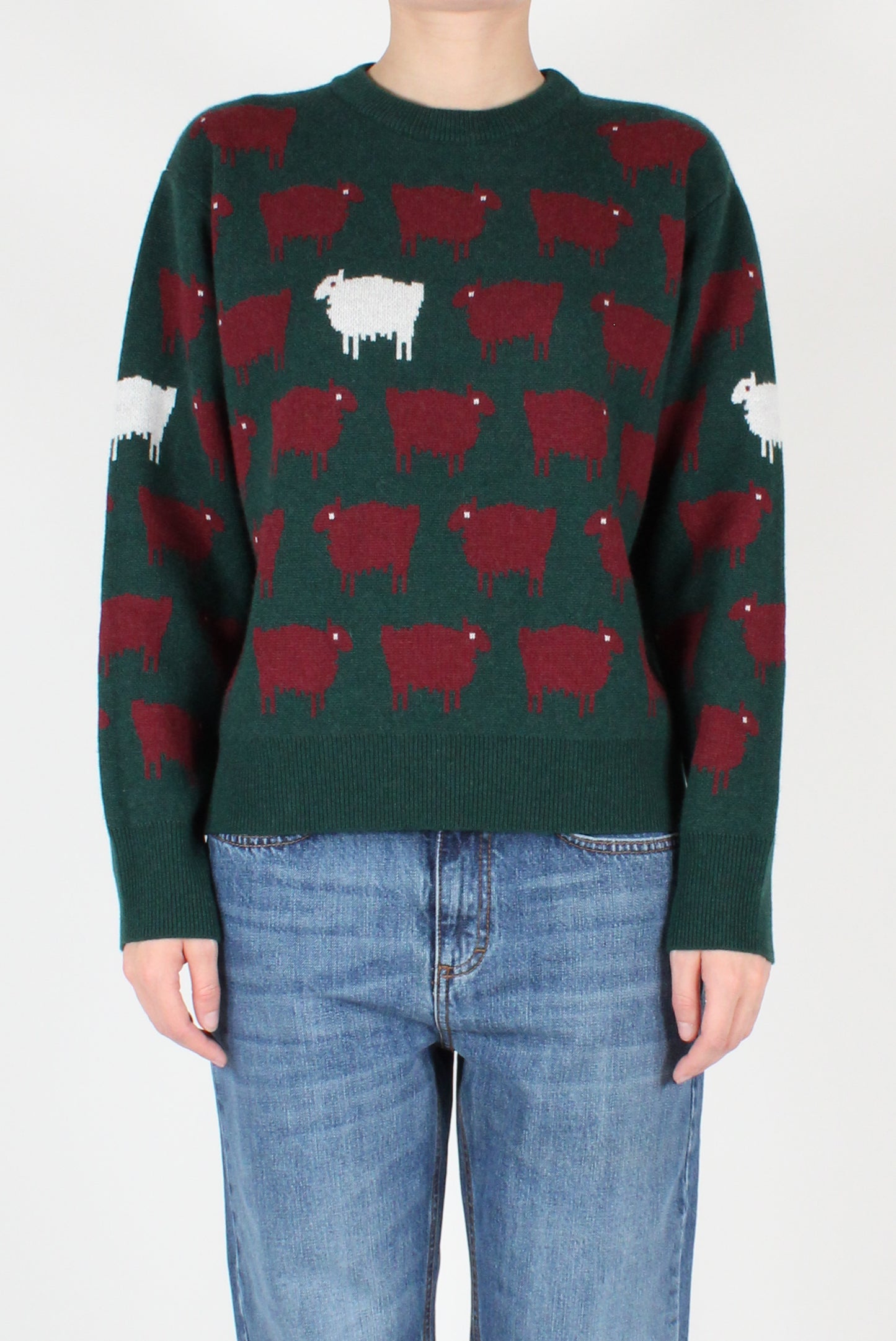 Maglione Girocollo con Pecore