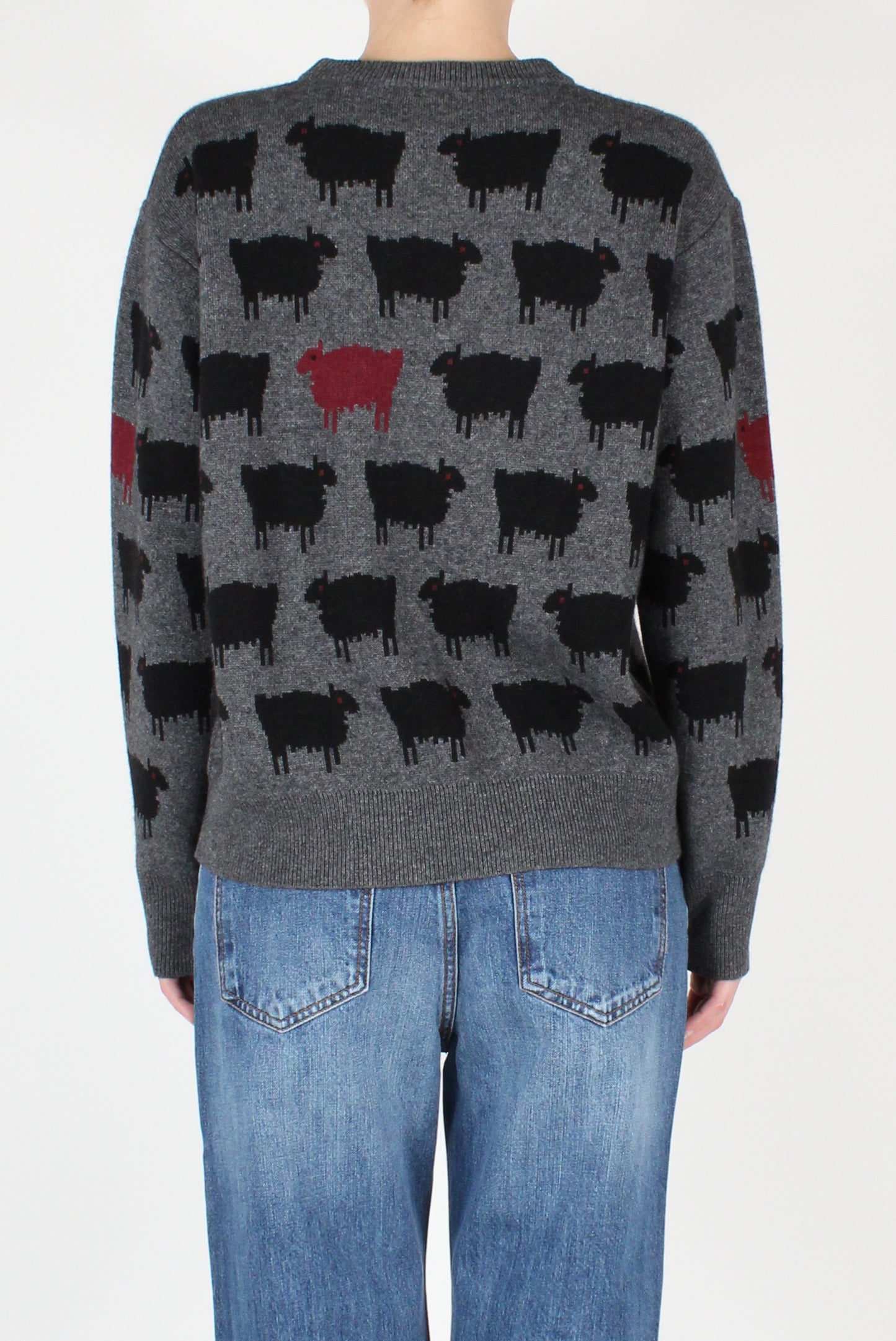 Maglione Girocollo con Pecore