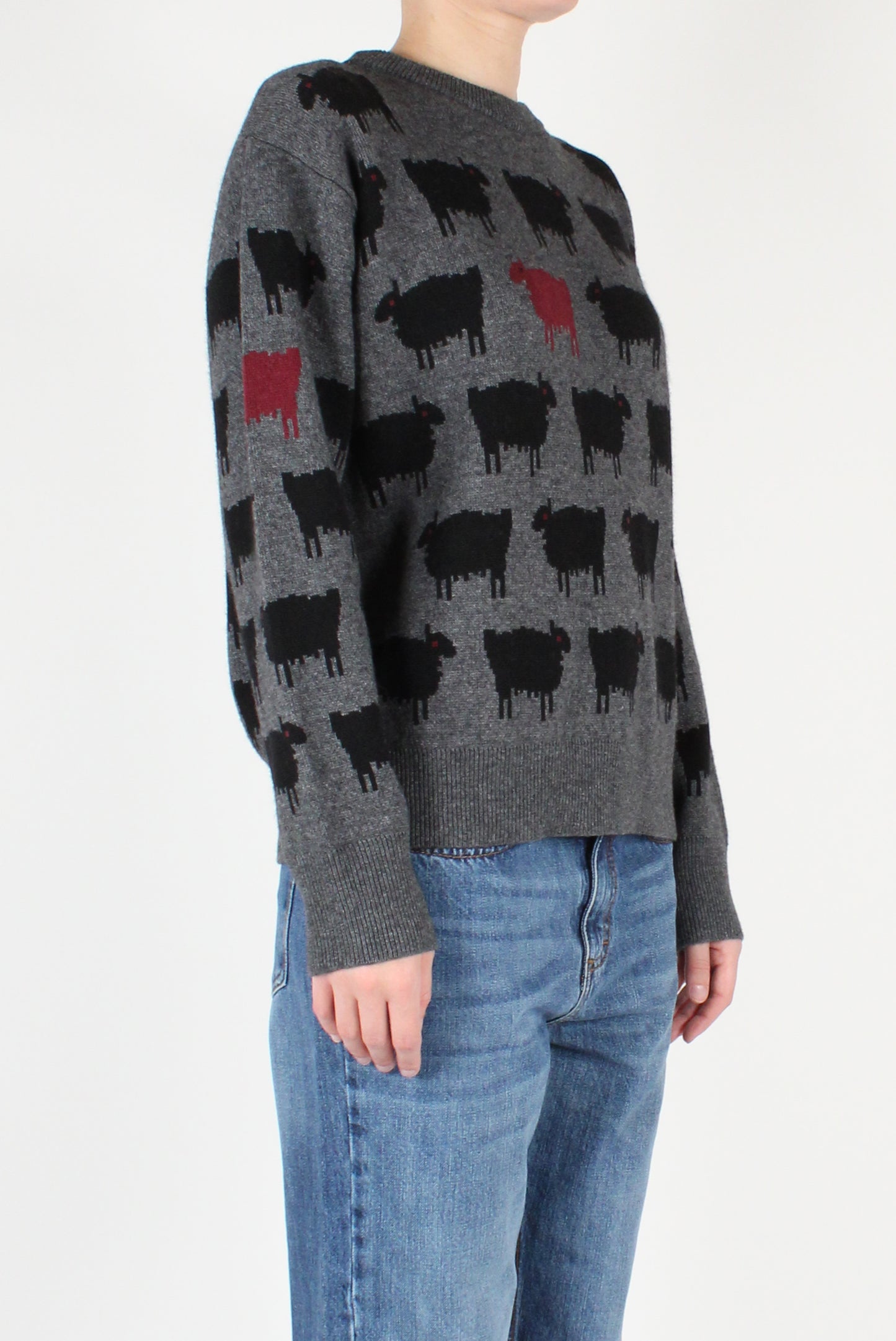 Maglione Girocollo con Pecore