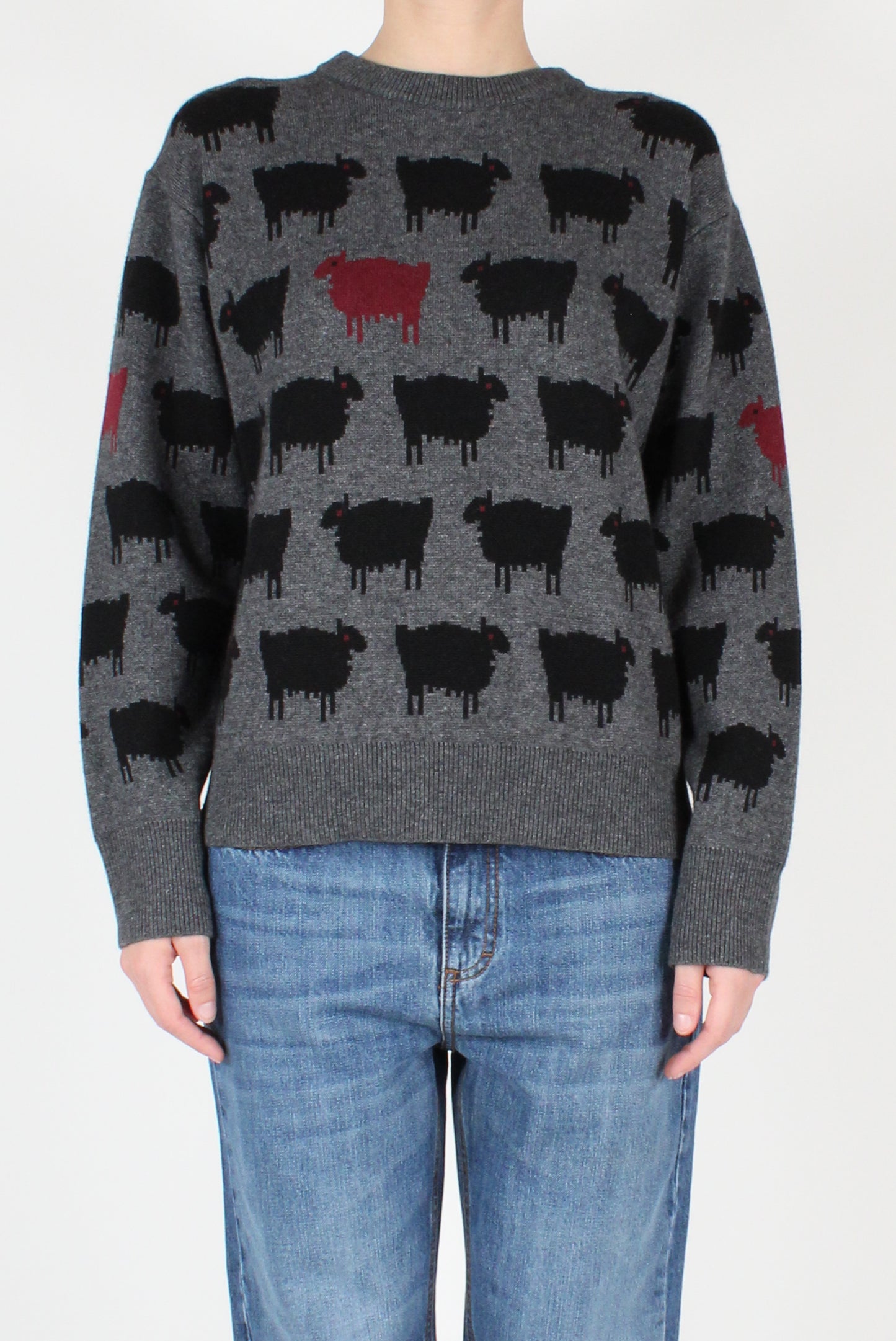 Maglione Girocollo con Pecore