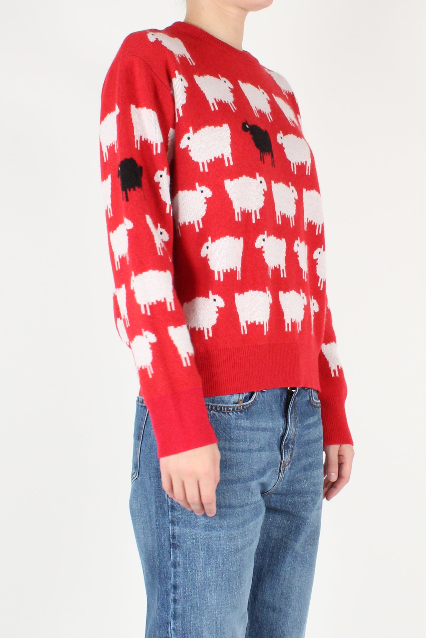 Maglione Girocollo con Pecore