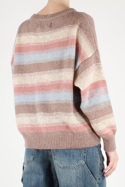 Maglione a Righe Sfumate