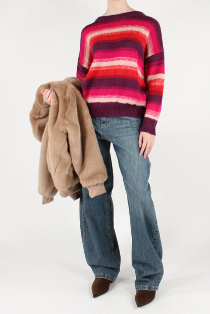Maglione a Righe Sfumate