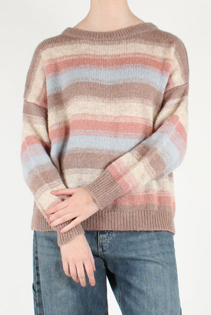 Maglione a Righe Sfumate