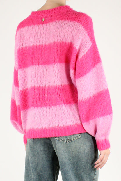 Maglione Over a Righe Ampie