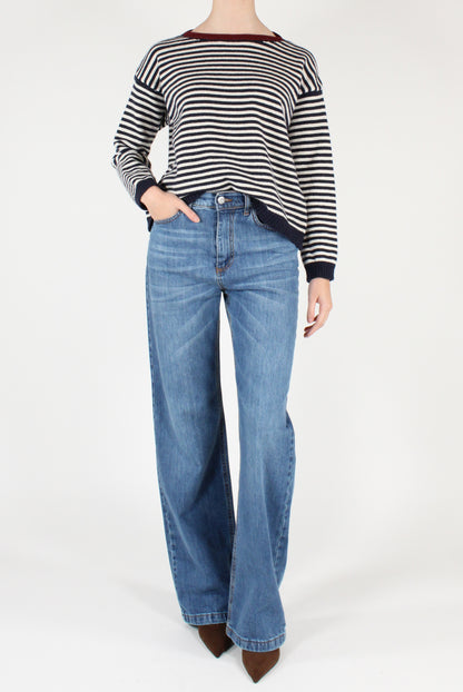 Maglione a Righe a Scatoletta