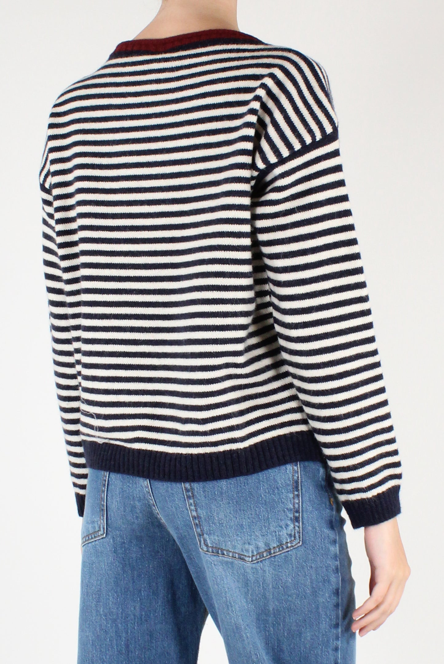 Maglione a Righe a Scatoletta