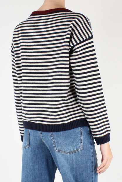 Maglione a Righe a Scatoletta