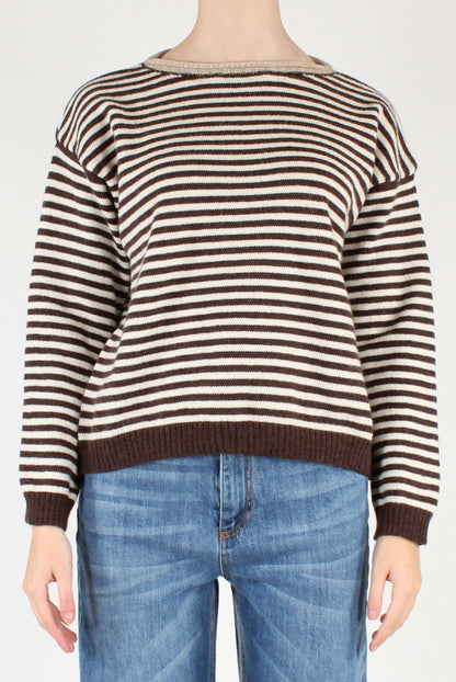 Maglione a Righe a Scatoletta