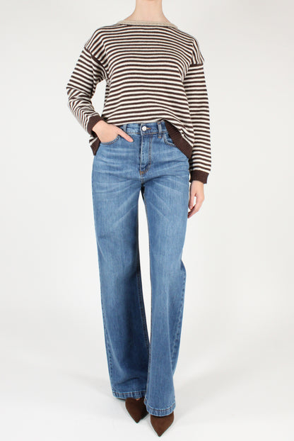 Maglione a Righe a Scatoletta