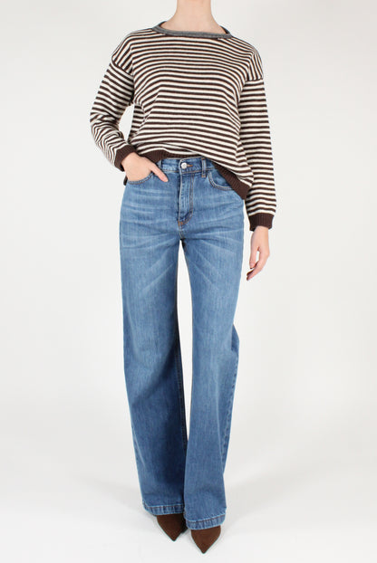 Maglione a Righe a Scatoletta