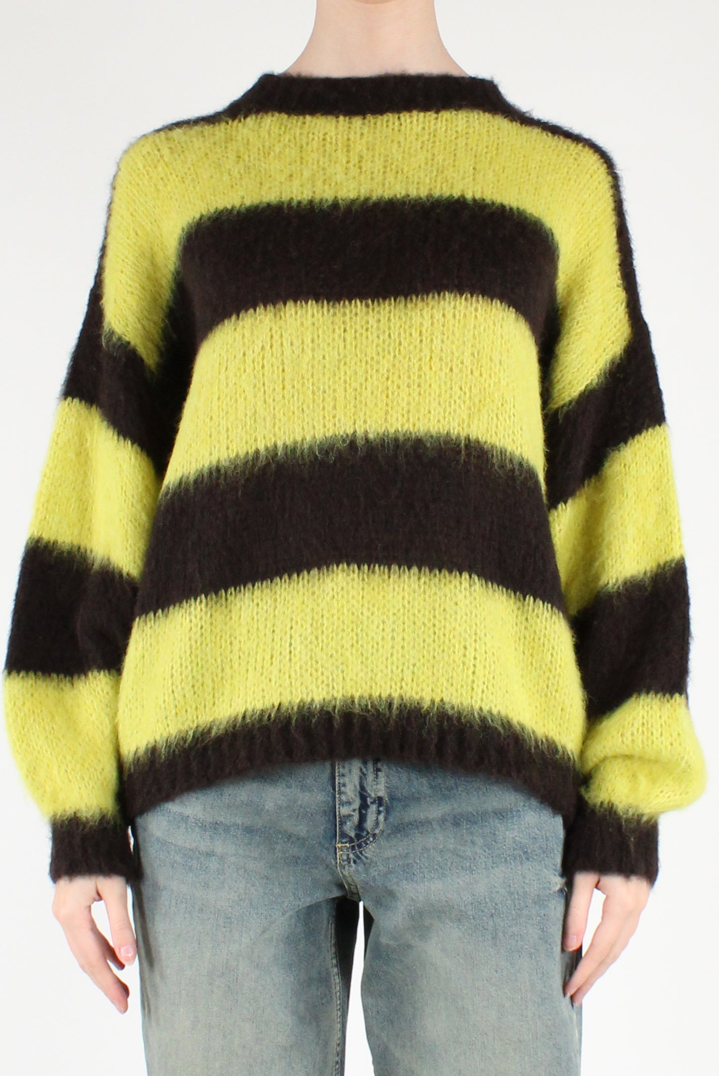 Maglione Over a Righe Ampie