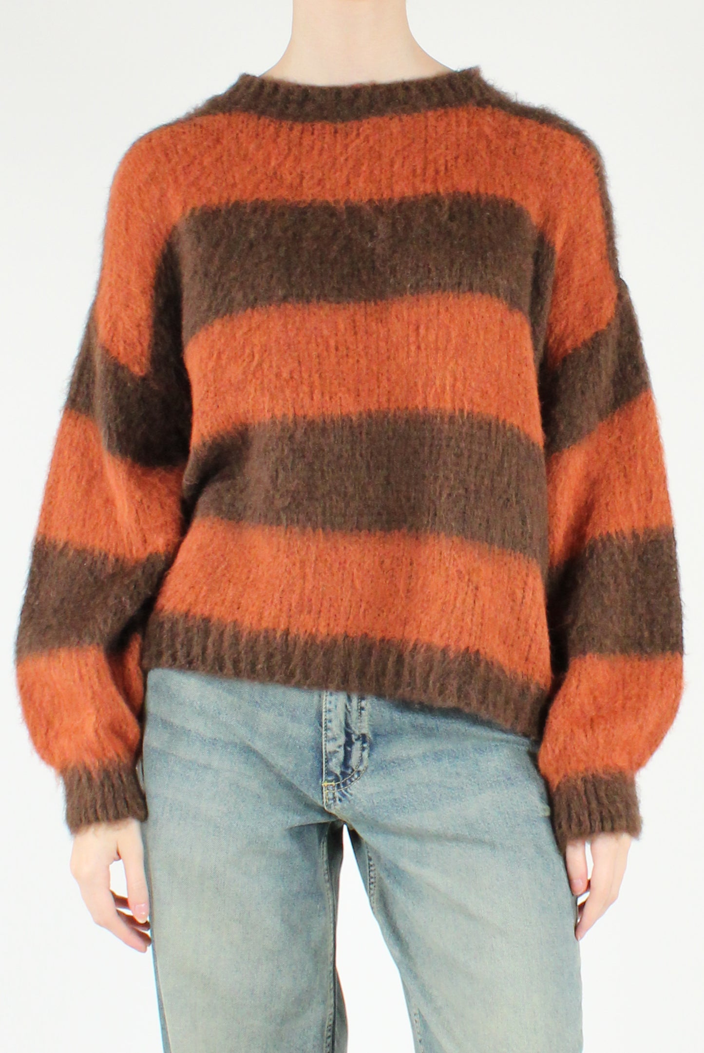 Maglione Over a Righe Ampie