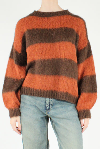 Maglione Over a Righe Ampie