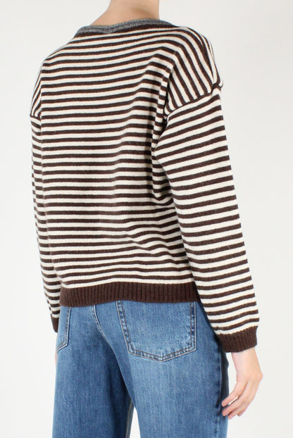 Maglione a Righe a Scatoletta