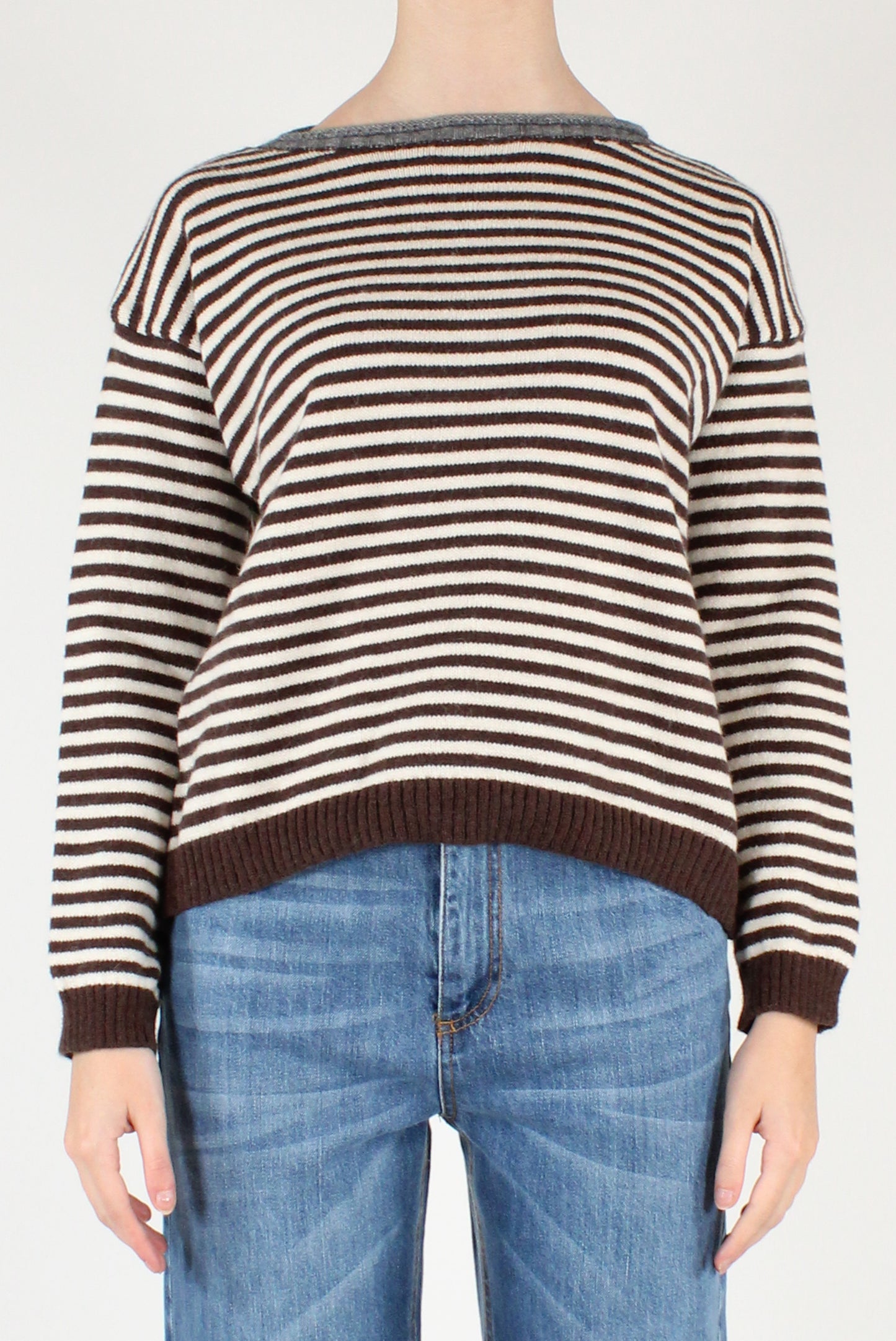 Maglione a Righe a Scatoletta