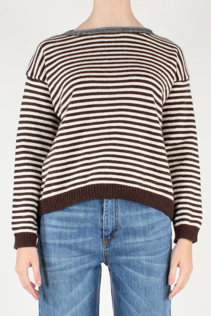 Maglione a Righe a Scatoletta