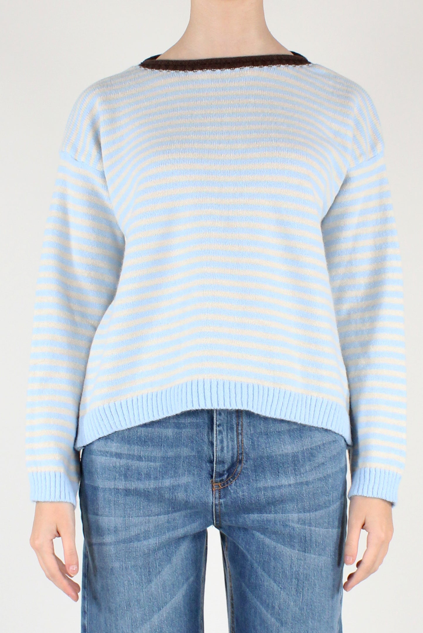 Maglione a Righe a Scatoletta