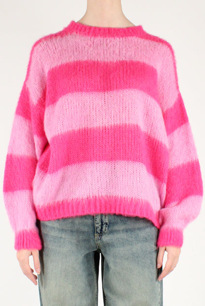 Maglione Over a Righe Ampie