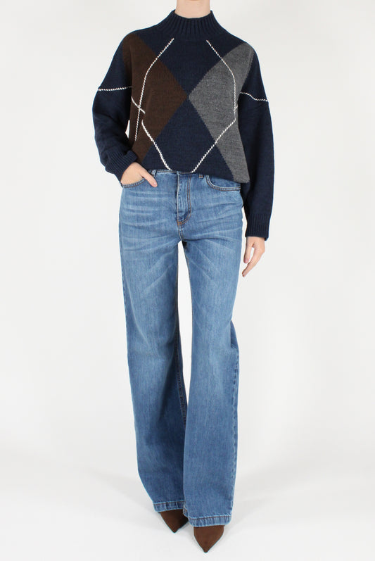 Maglione Maxi Rombi