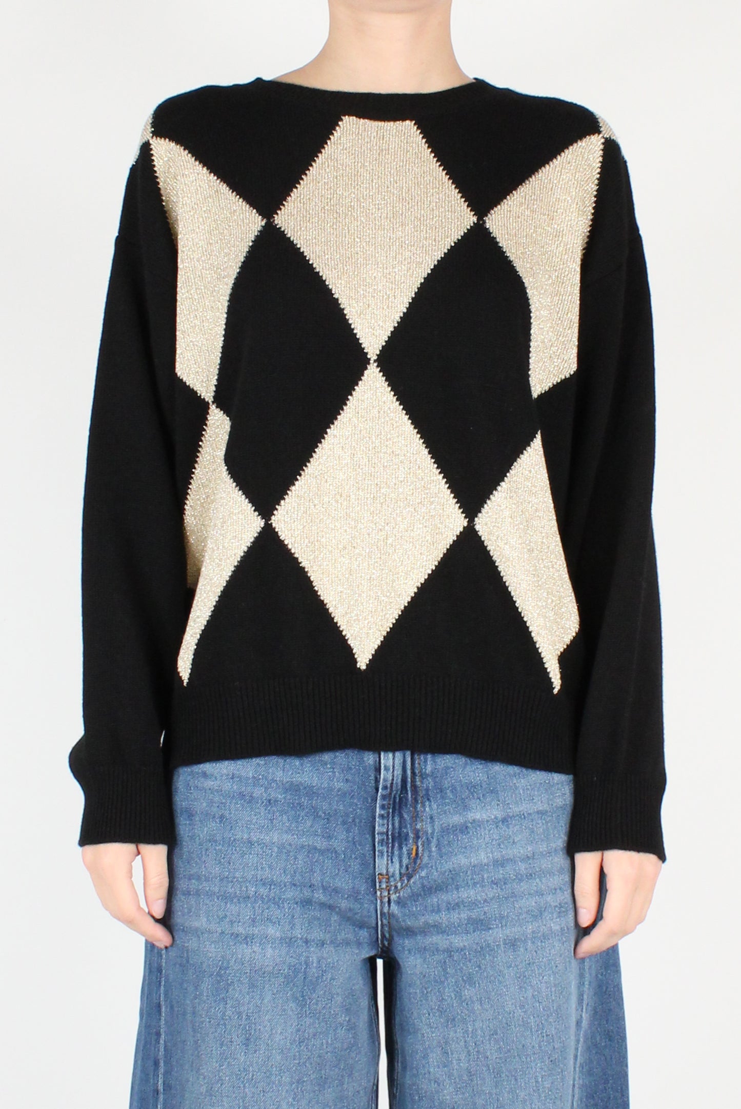 Lurex Diamond Sweater