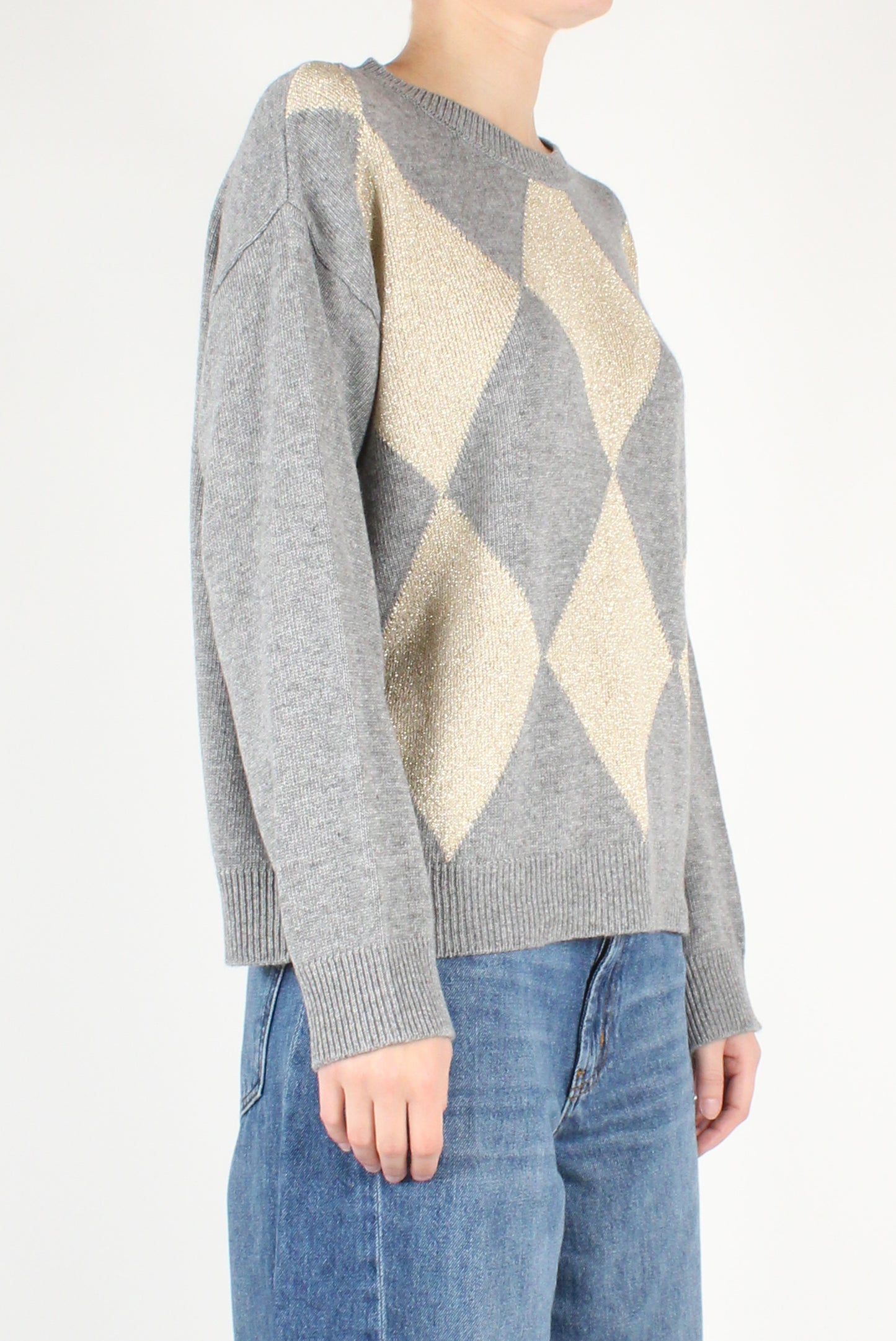 Lurex Diamond Sweater