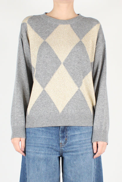 Lurex Diamond Sweater