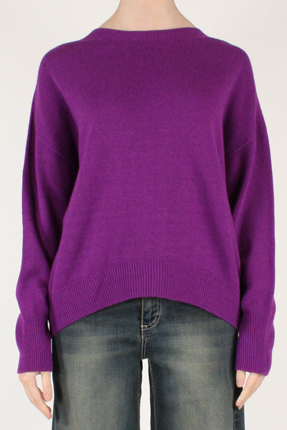 Maglione Scollo Tondo Misto Lana