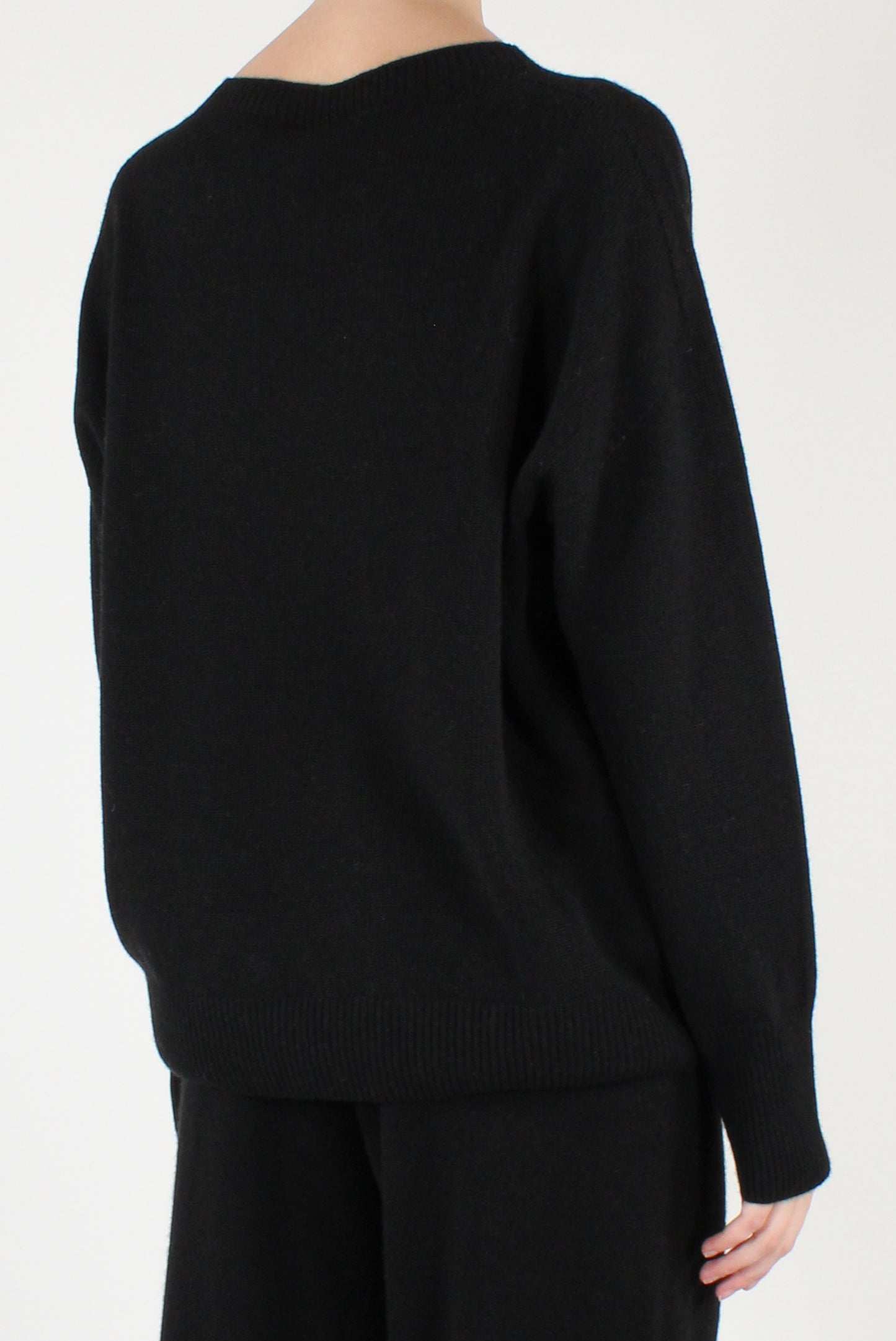 Maglione Scollo Tondo Misto Lana