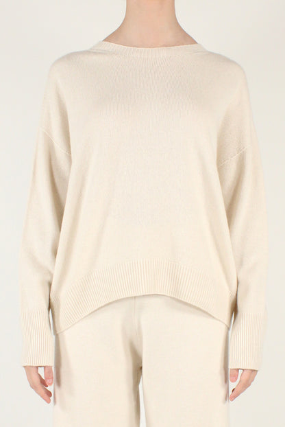 Maglione Scollo Tondo Misto Lana