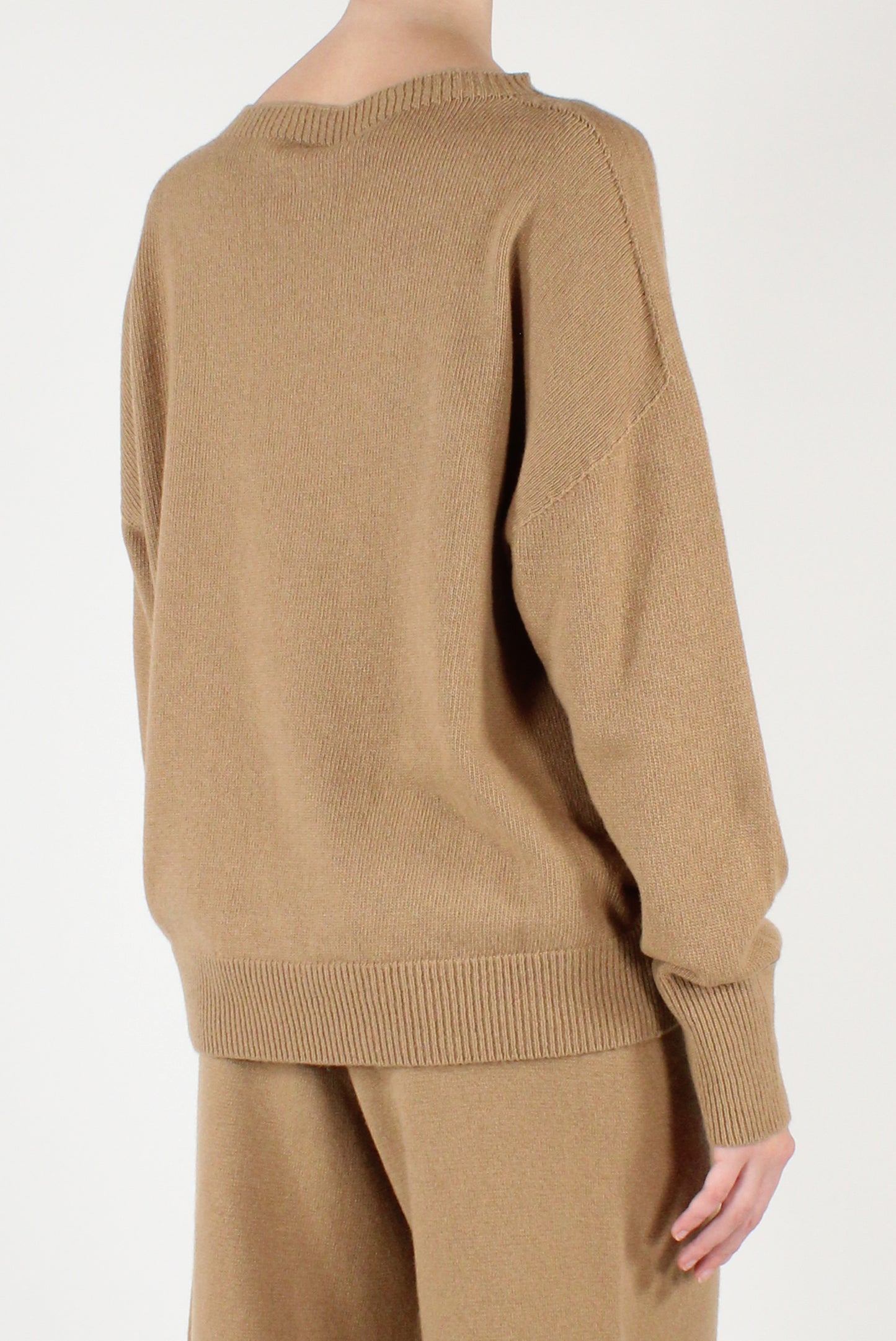 Maglione Scollo Tondo Misto Lana