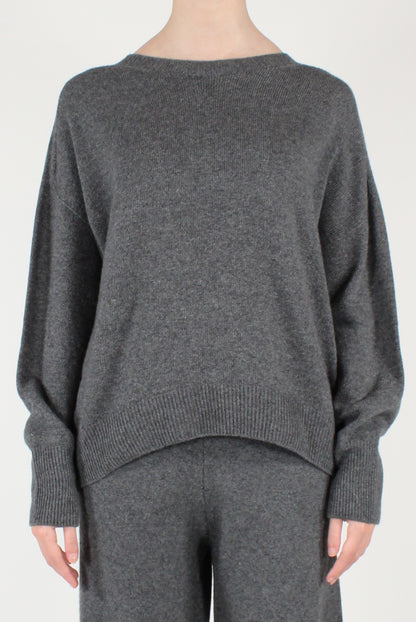 Maglione Scollo Tondo Misto Lana