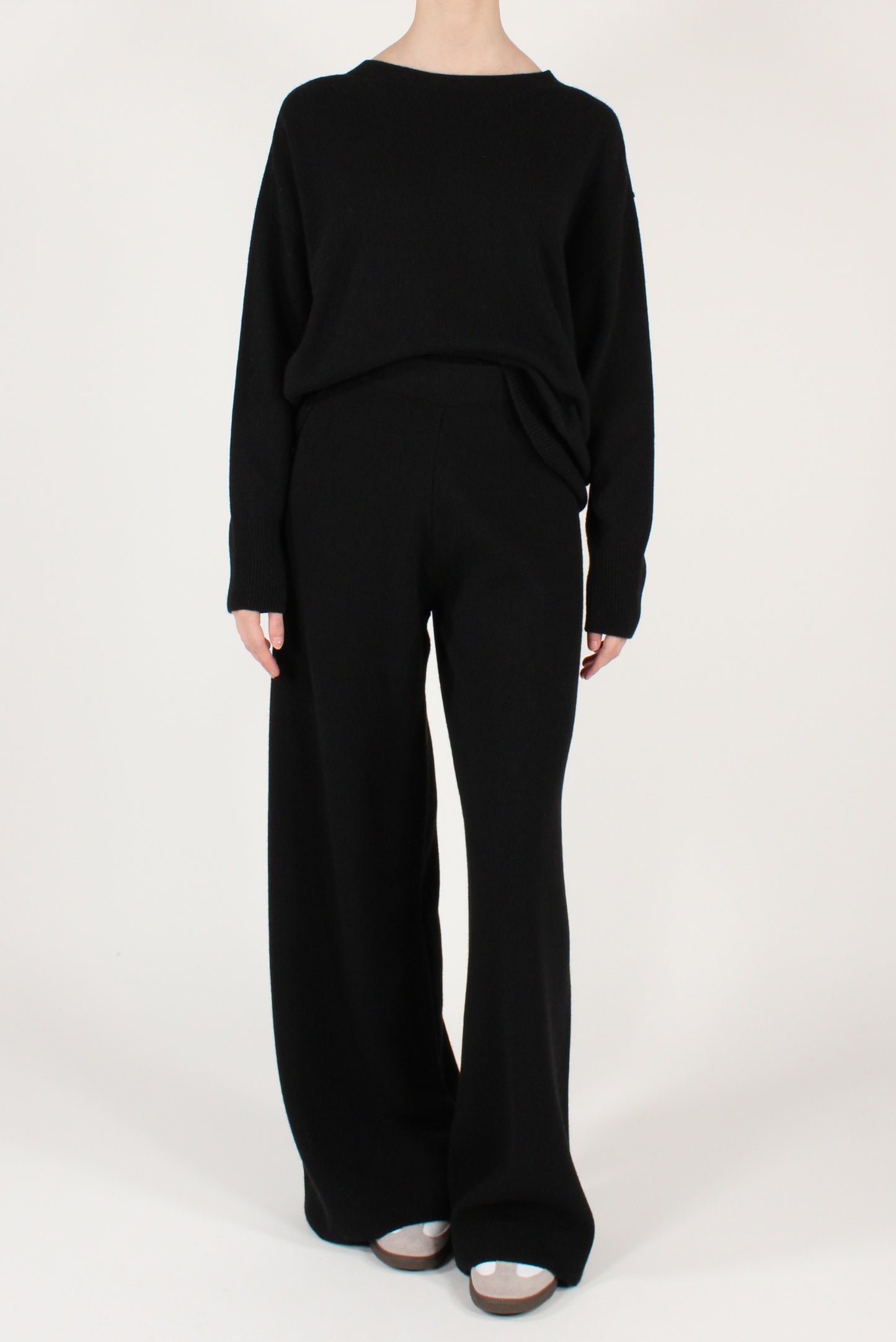 Maglione Scollo Tondo Misto Lana