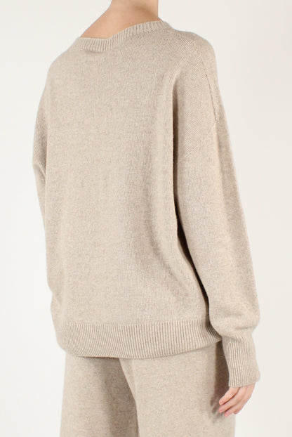 Maglione Scollo Tondo Misto Lana