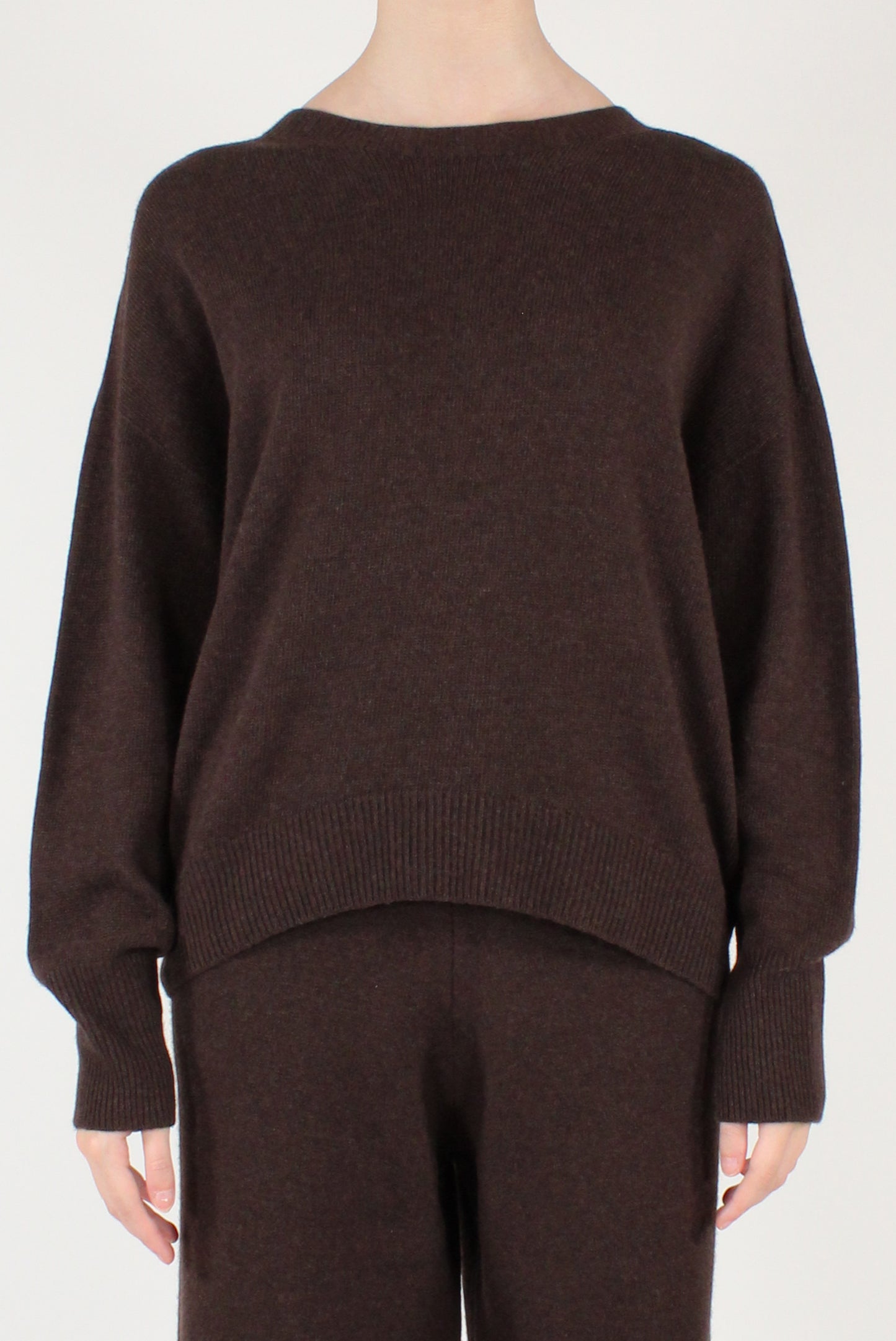 Maglione Scollo Tondo Misto Lana