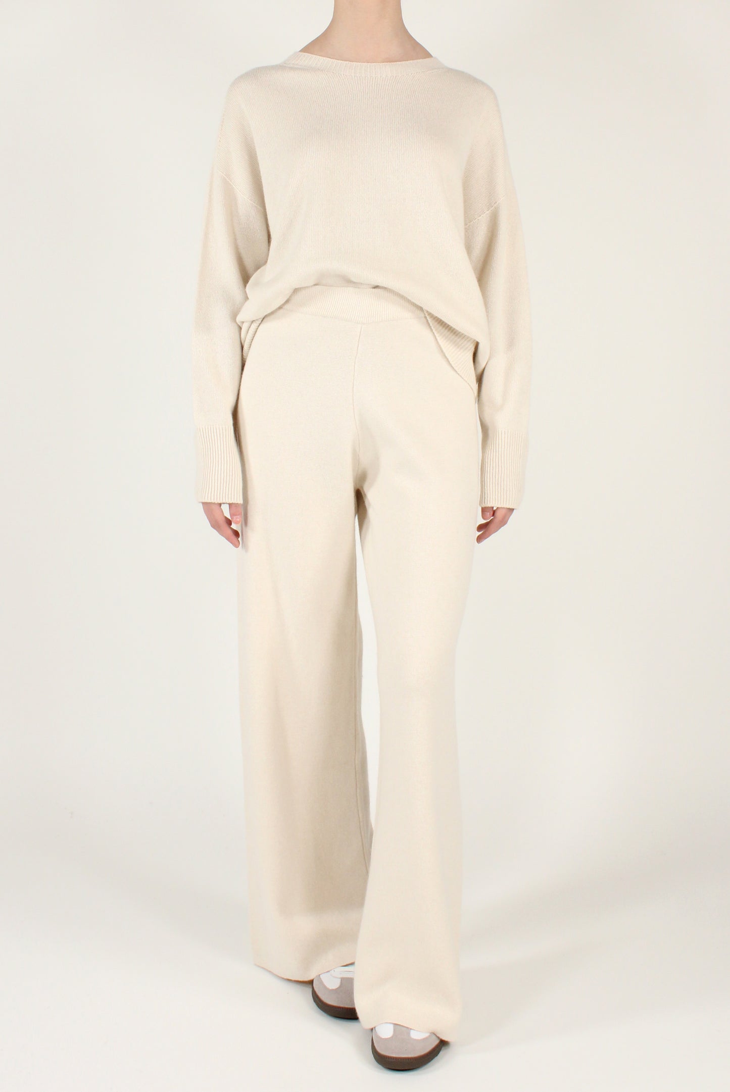 Maglione Scollo Tondo Misto Lana