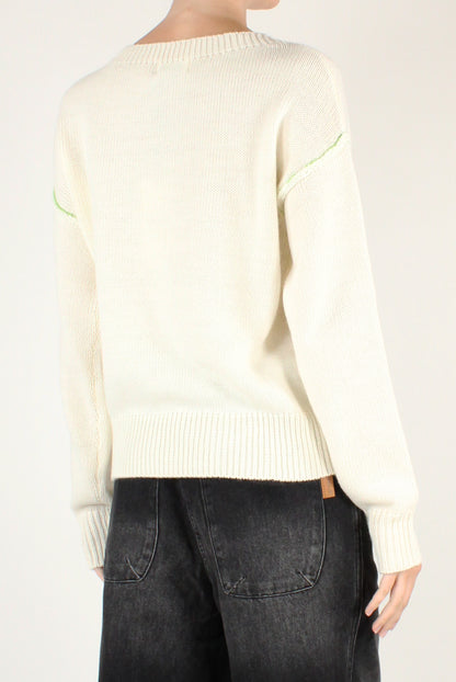 Maglione Girocollo Bassotto Stilizzato