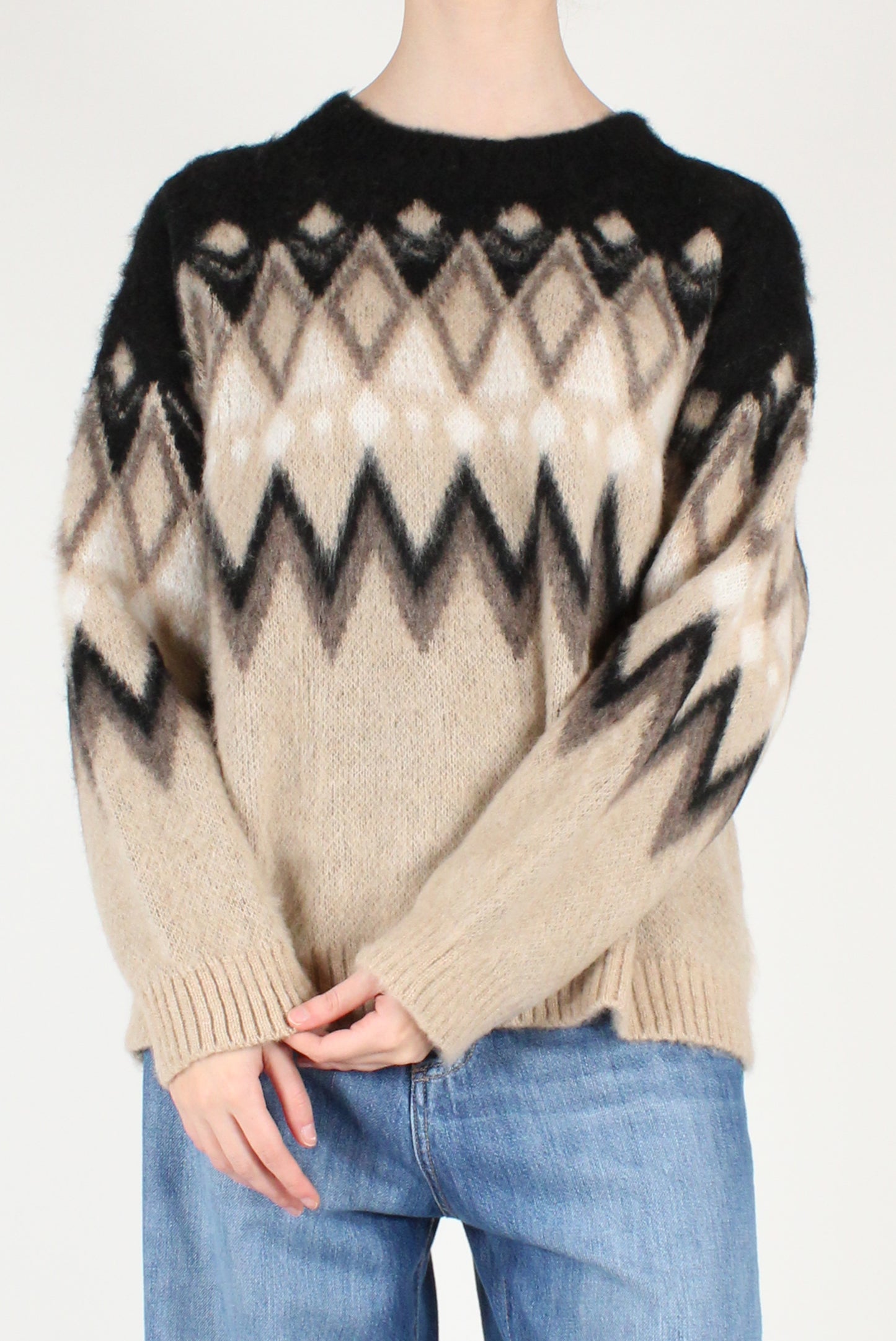 Maglione Decoro Zig Zag