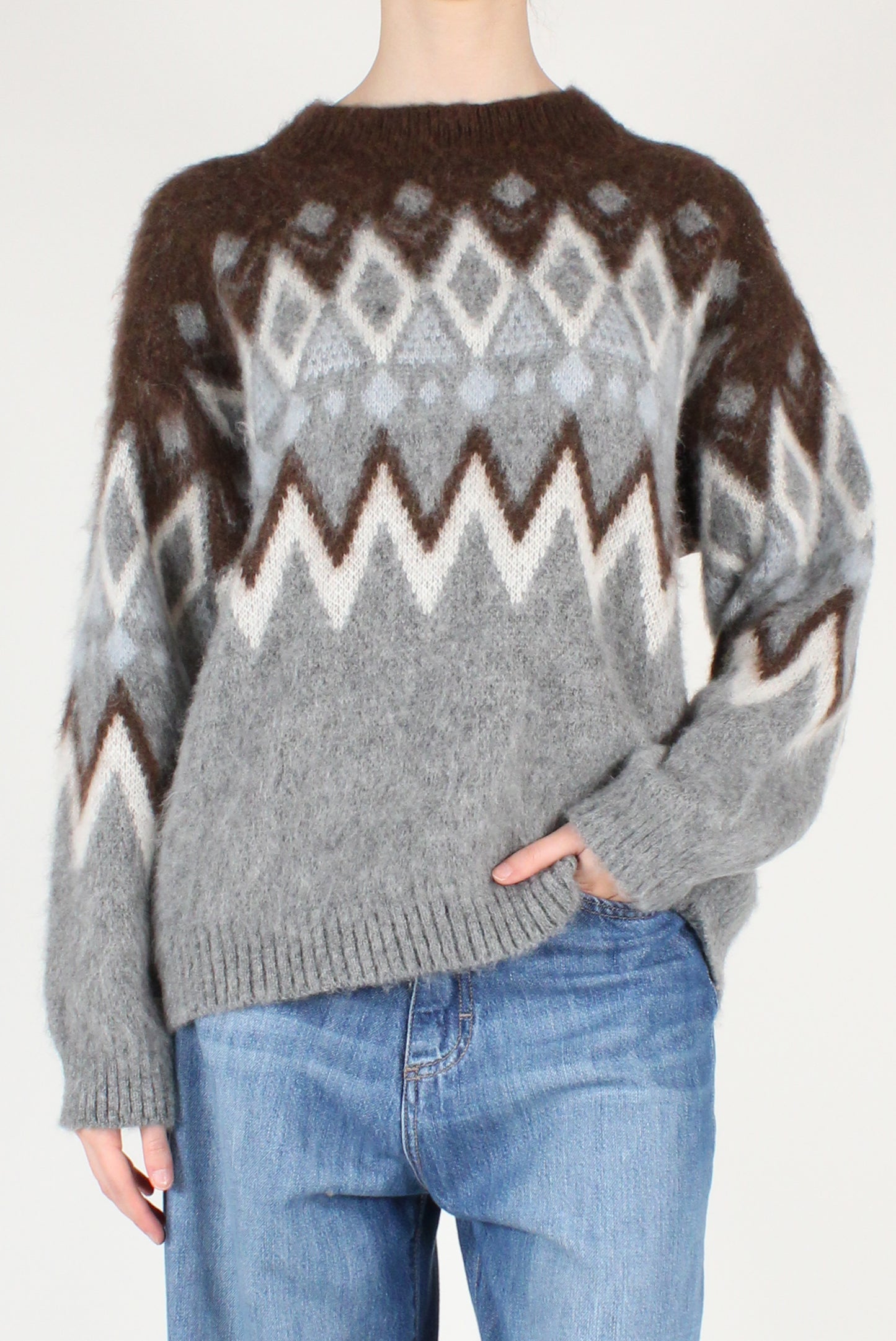 Maglione Decoro Zig Zag