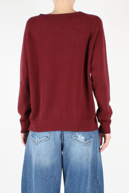 Asymmetric Crewneck Sweater