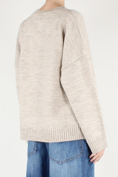 Maglione Over Scritta "Merry Christmas"