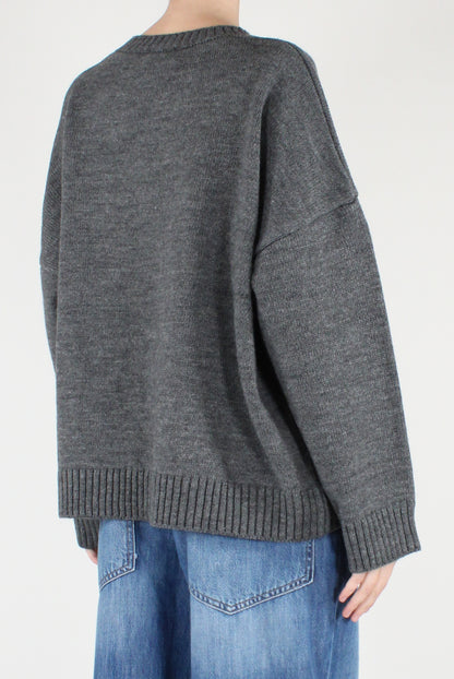 Maglione Over Scritta "Merry Christmas"